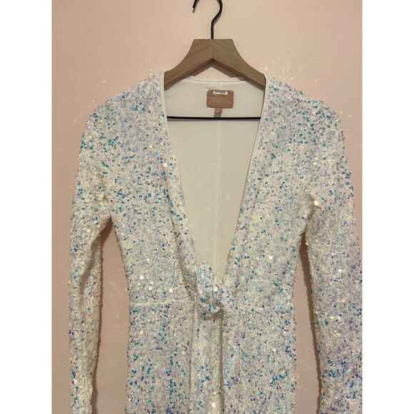 Show Me Your MuMu Sparkling White Jumpsuit - Picture 10 of 13